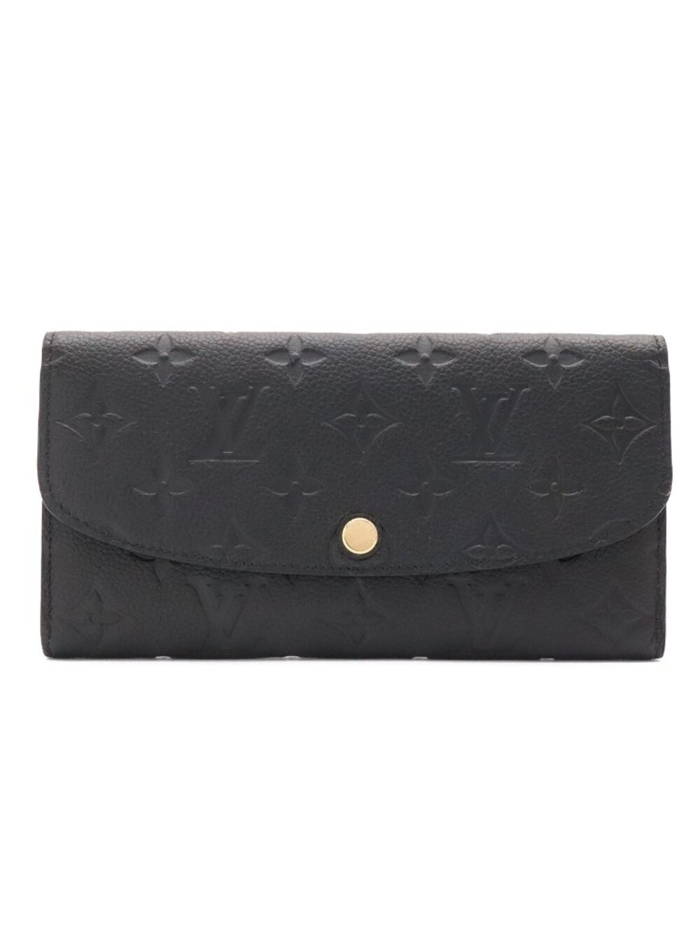 Louis Vuitton Monogram Empreinte Portefeuille Emily Wallet Bifold Noir Black